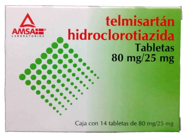 TELMISA/HIDRO 14 TAB 80MG/25MG