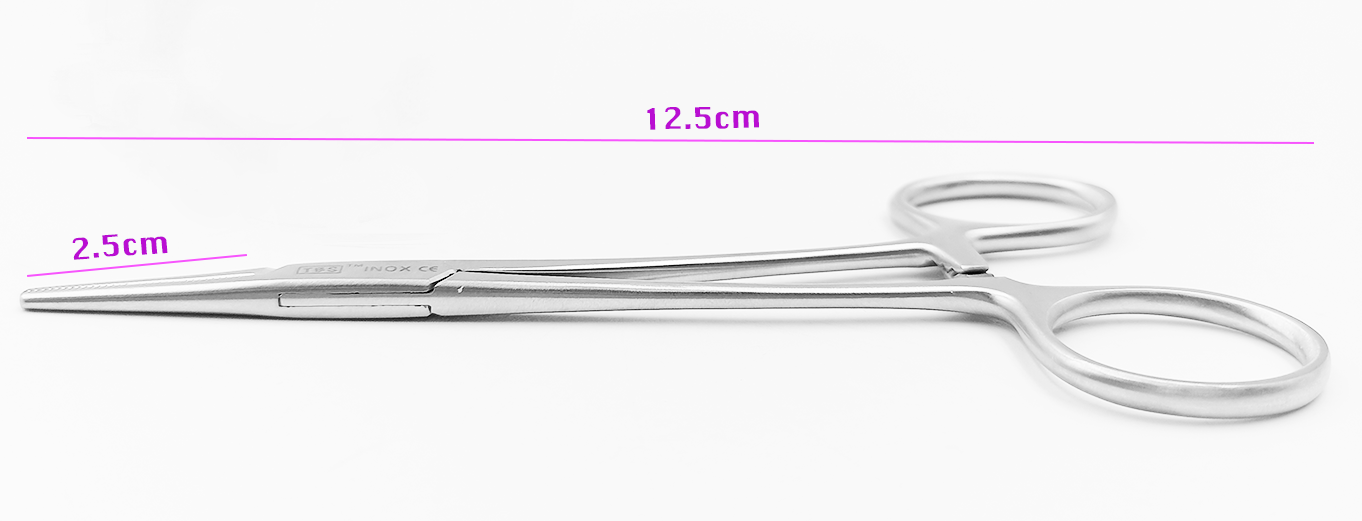 Pinza de Mosco Recta 12.5cm