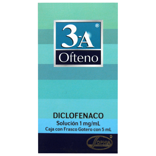 3 A OFTENO 1MG 5ML ( Diclofenaco )