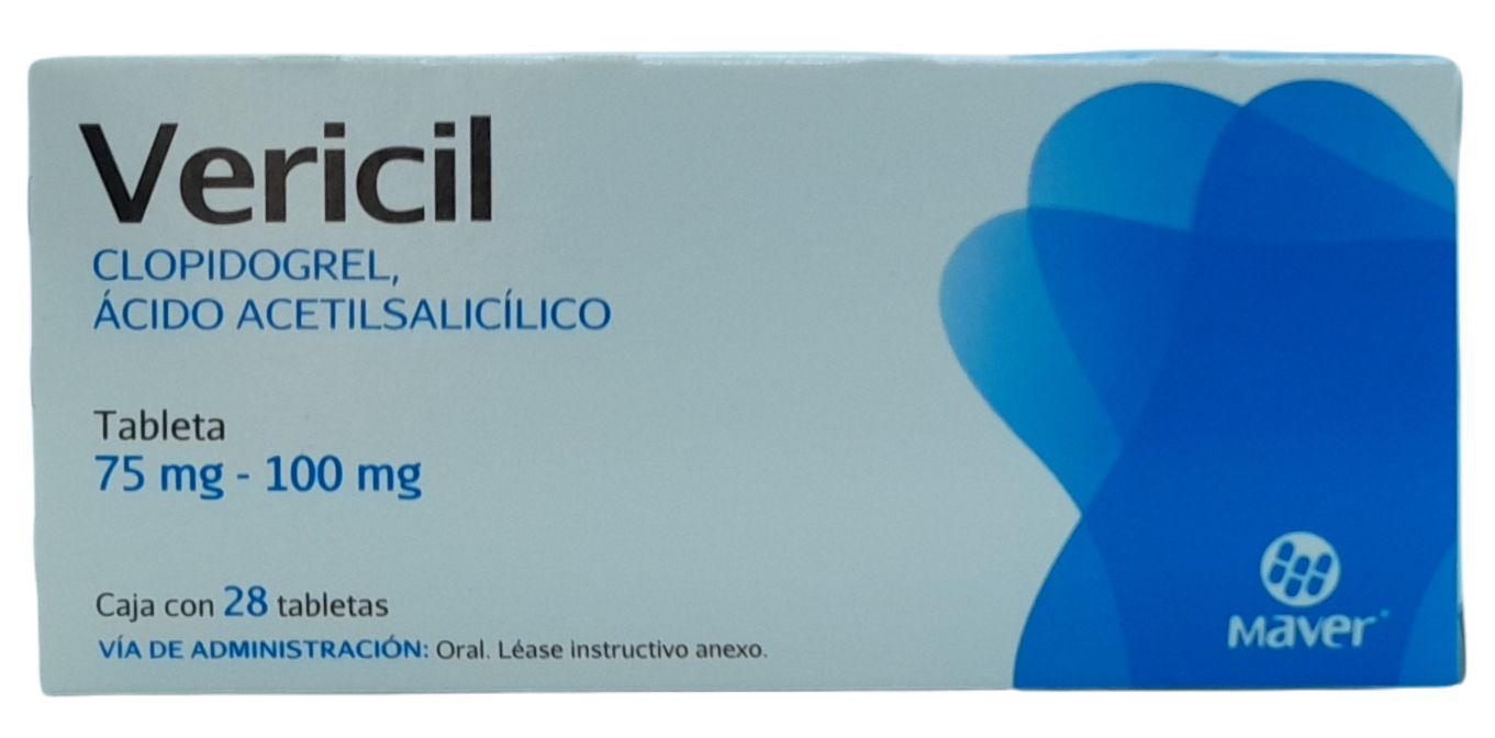 VERICIL 28 TAB 100/75 MG