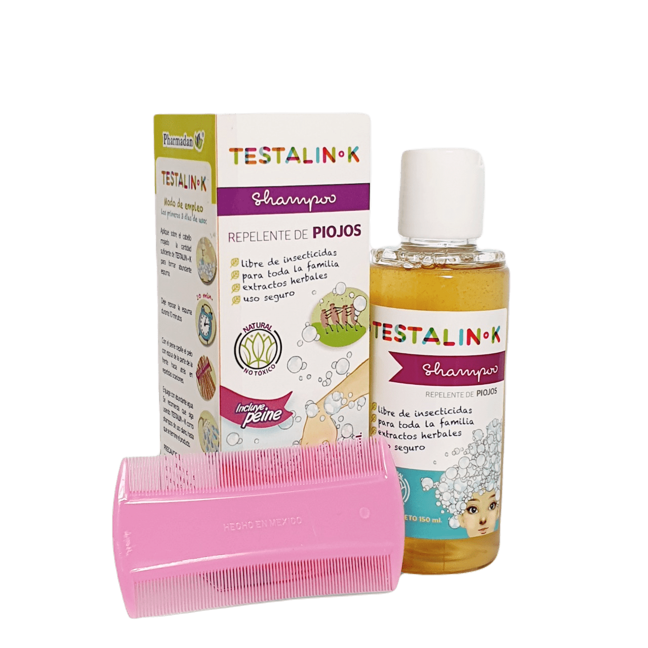 TESTALIN-K CON PEINE 1 SHAMPOO 150 ML