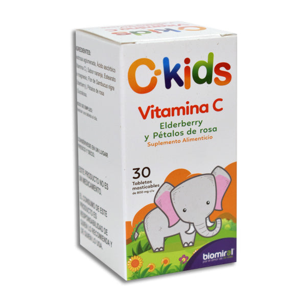 C-KIDS 30 TAB MAST 100/10/10/800 MG