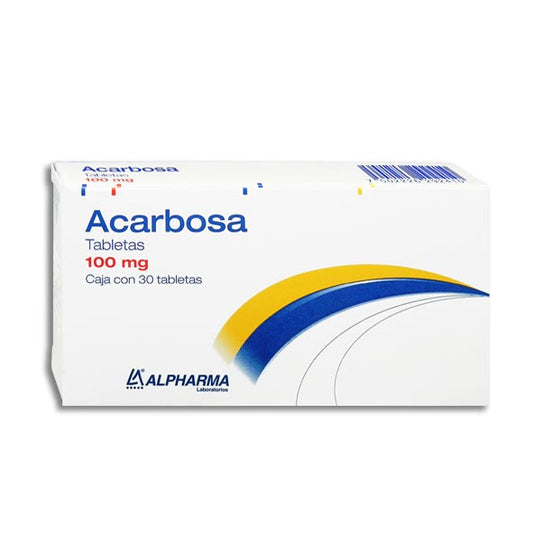 ACARBOSA 30 TAB 100 MG