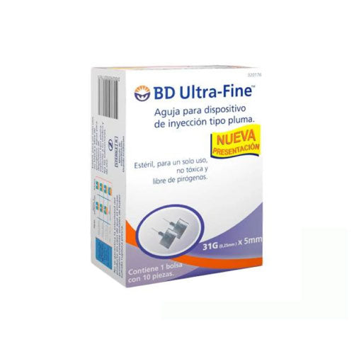 AGUJA PARA JERINGA PLUMA 31G X 5MM