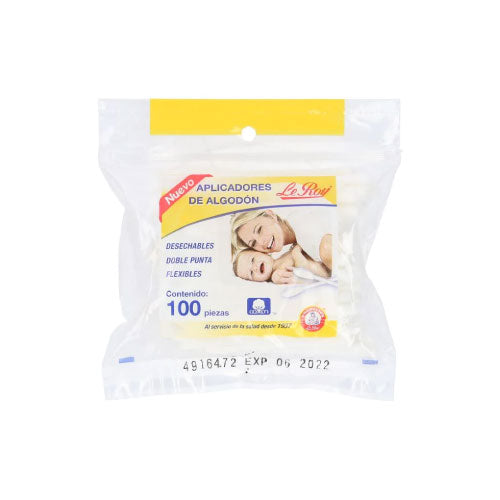 APLICADORES DE ALGODÓN C/100 pz.