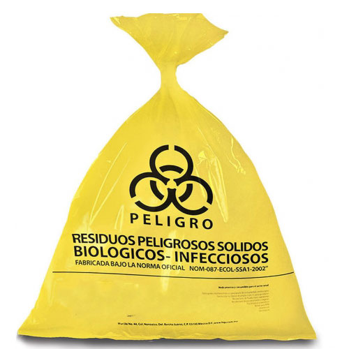 BOLSA AMARILLA PARA R/BIOLOGICOS 55CM X 60CM
