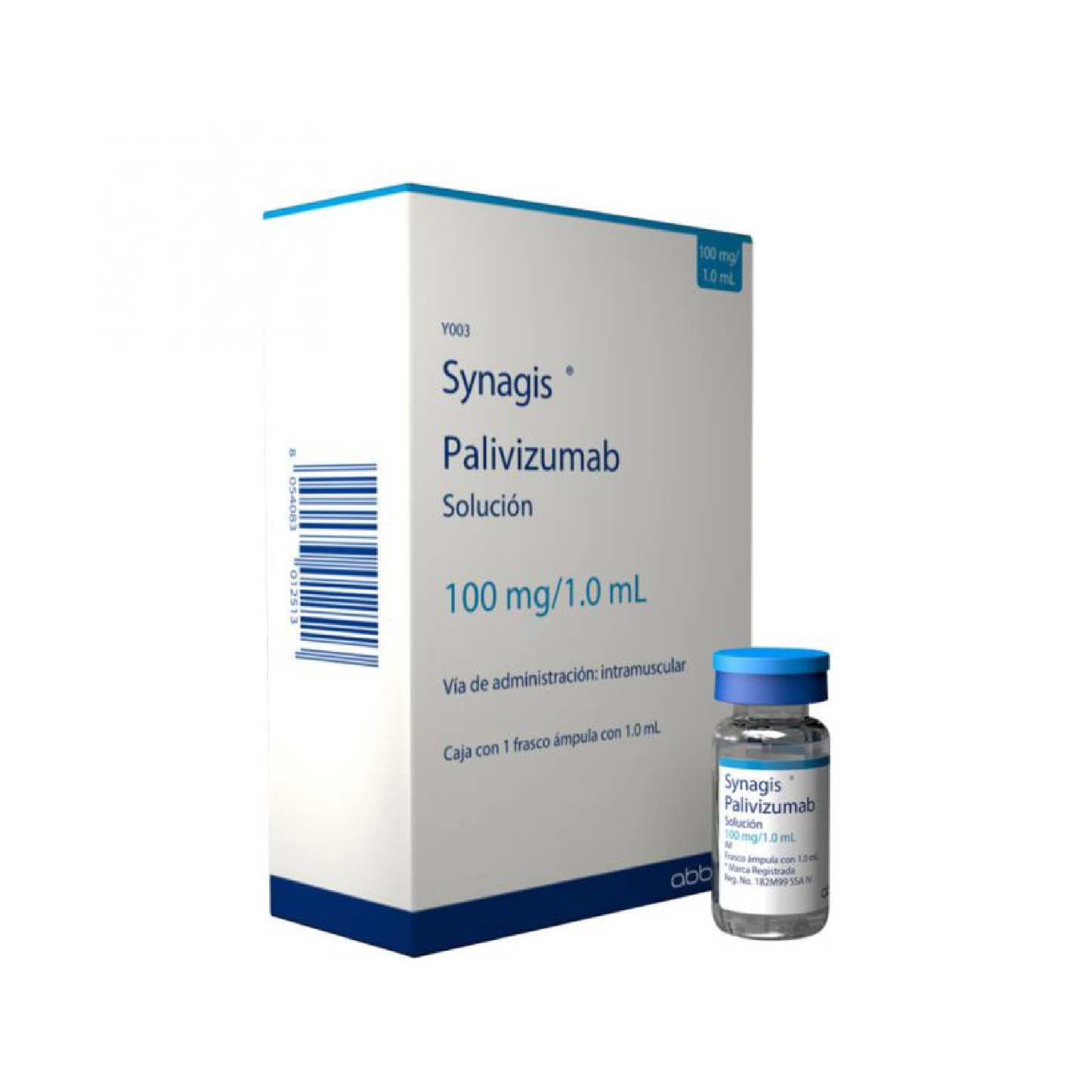 SYNAGIS 100MG/1ML SOL INY