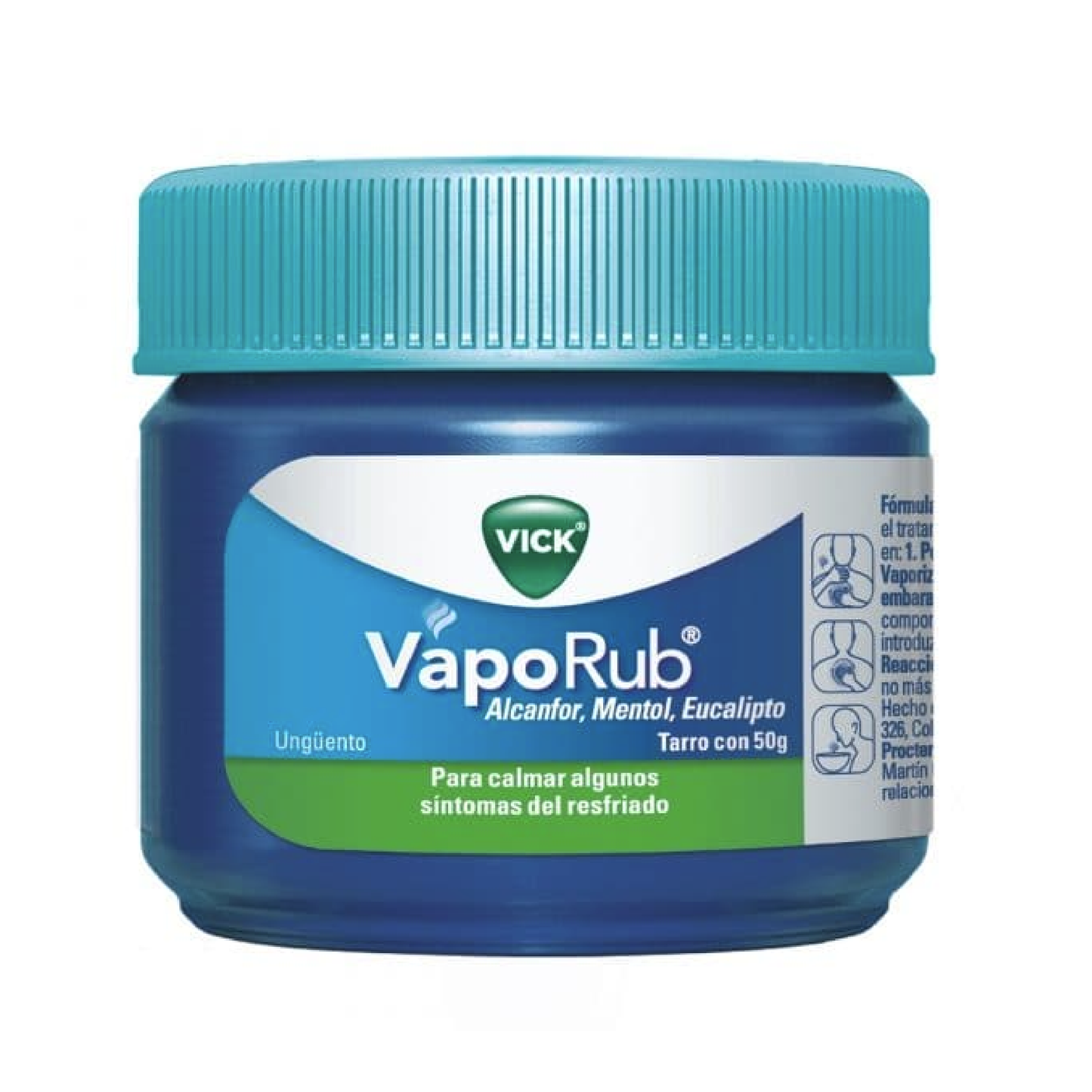 VapoRub (Alcanfor, Mentol, Aceite de Eucalipto) tarro 50 g