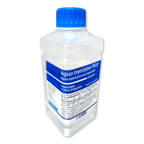 Agua inyectable 500 ml