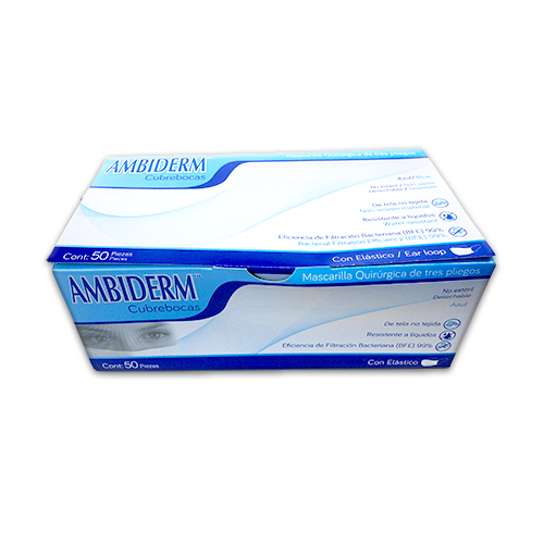 Cubrebocas 50 pz