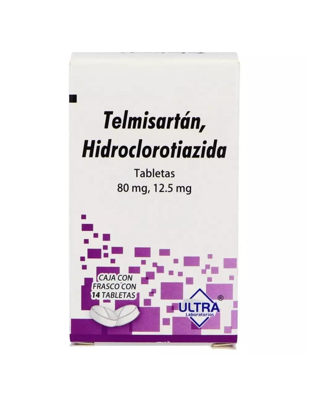 TELMISARTAN, HIDROCLO 14 TAB 80/12.5 MG