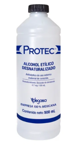 Alcohol Protec desnaturalizado 500 ml