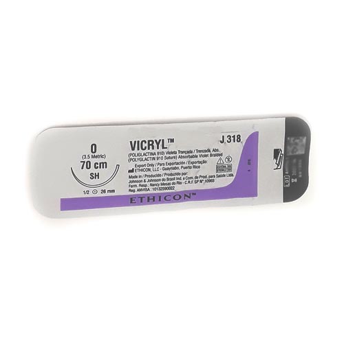 Sutura Vicryl 0 70cm SH CT-1 1/2 26mm