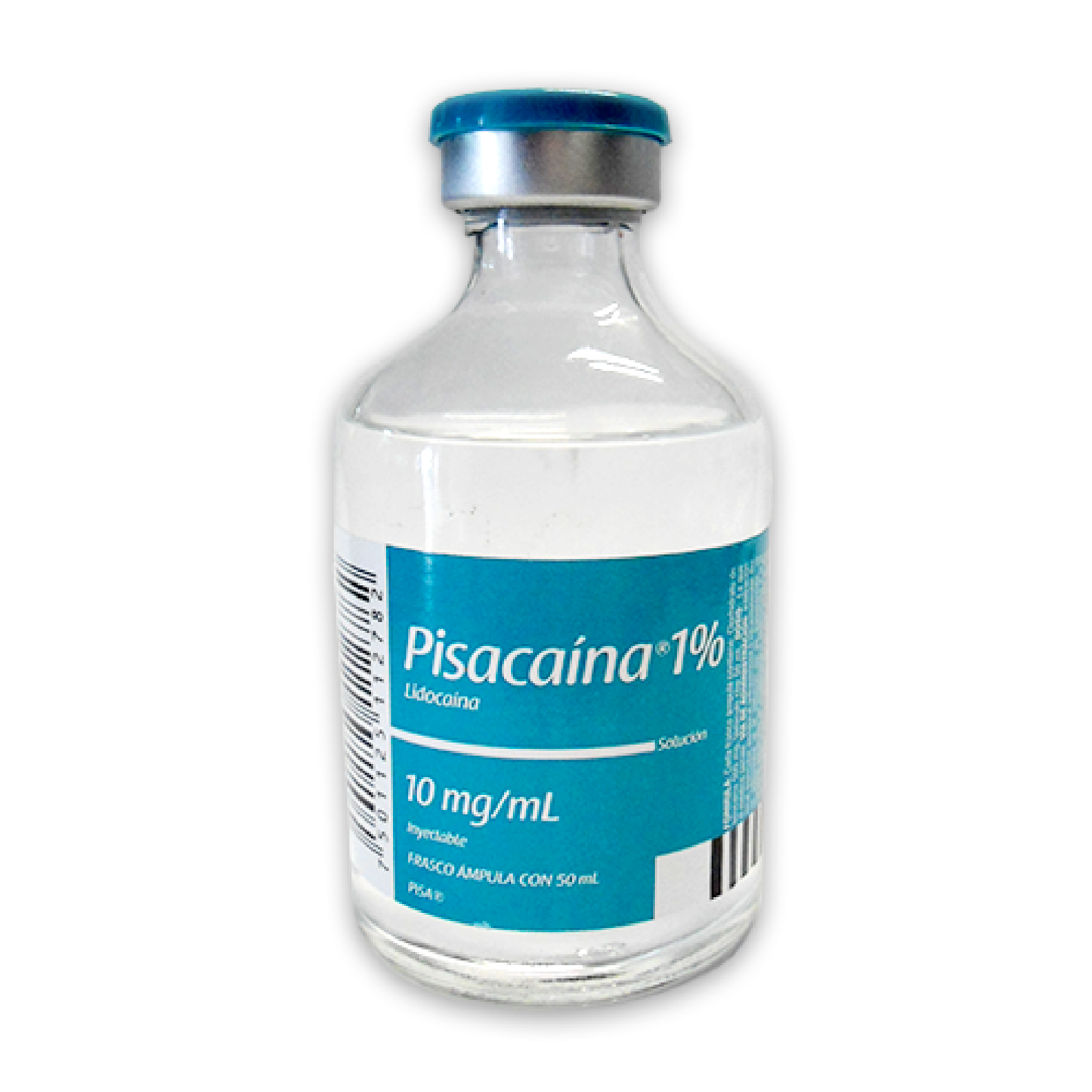 Pisacaína 1% (Lidocaína) Sol iny 10mg/ml Fco amp 50ml