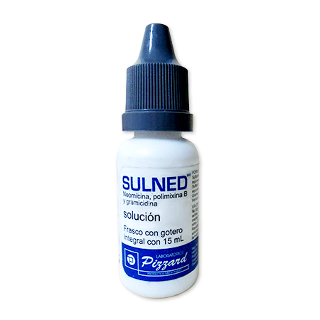Sulned (Neomicina, Polimixina B, Gramicidina) Sol Fco got 15ml