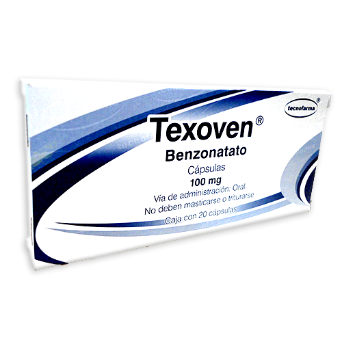 Texoven (Benzonatato) Caps 100mg Cja c 20 caps