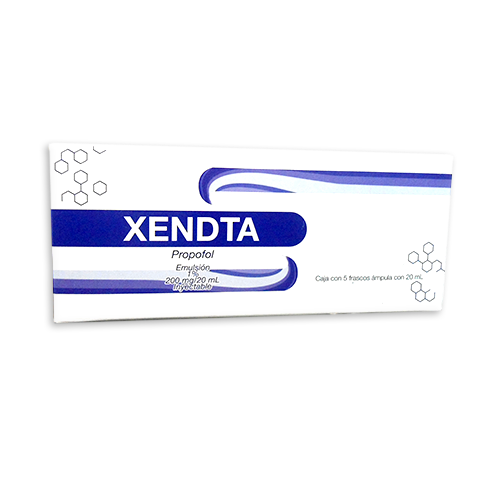 Xendta (Propofol) Emu iny 1% Cja c/5 amps 20 ml