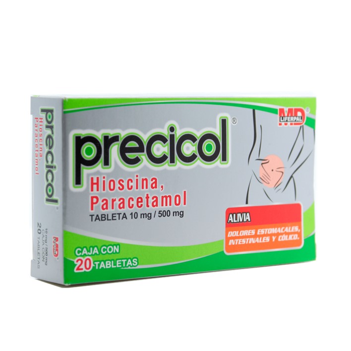PRECICOL 20 TAB 10/500 MG