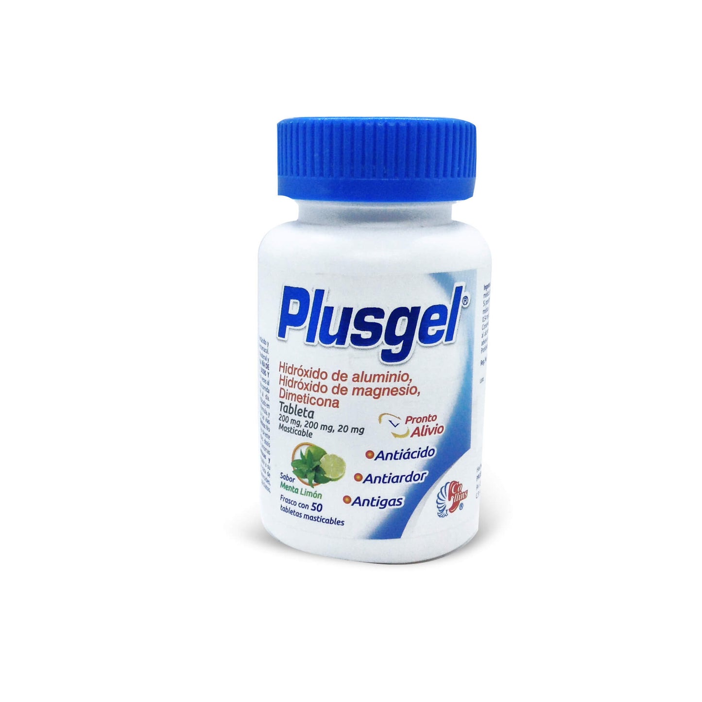 PLUS GEL 50 TAB 200/200/20 MG