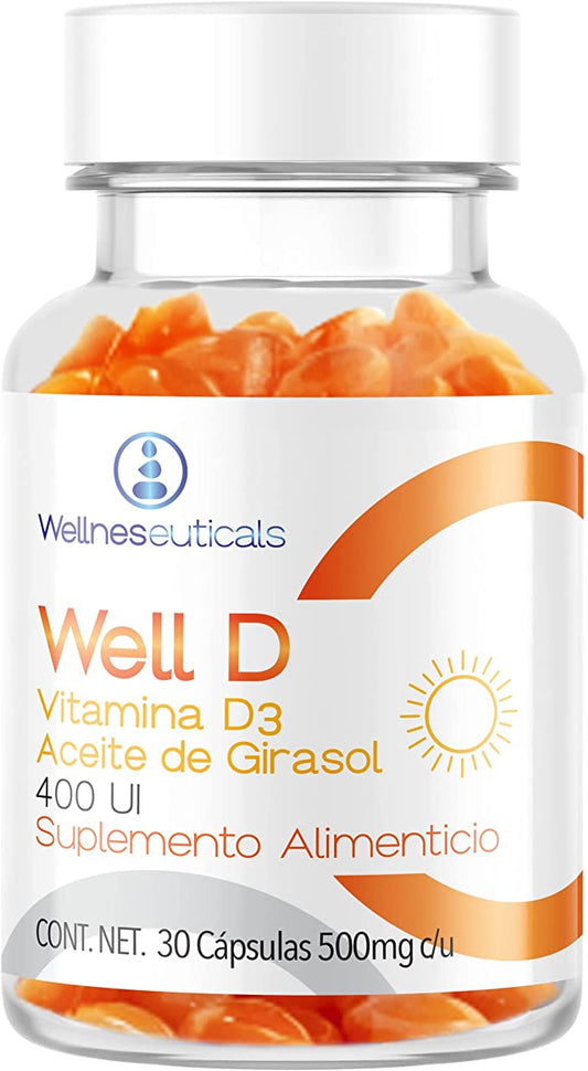 WELL D3 400UI 30 CAP 500MG