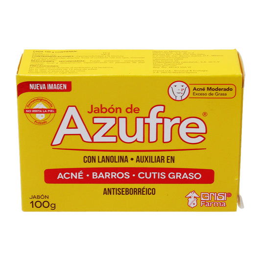 JABON DE AZUFRE 1 PZAS 100 G