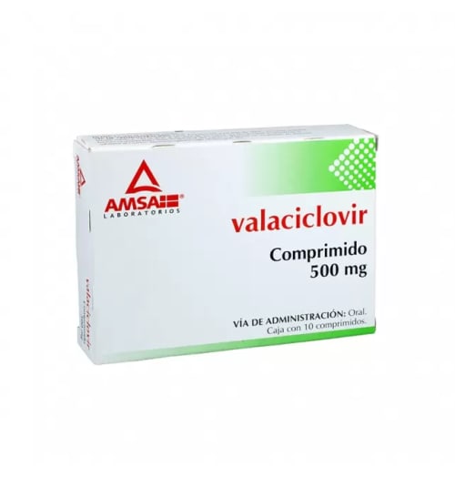 VALACICLOVIR 10 COMP 500 MG