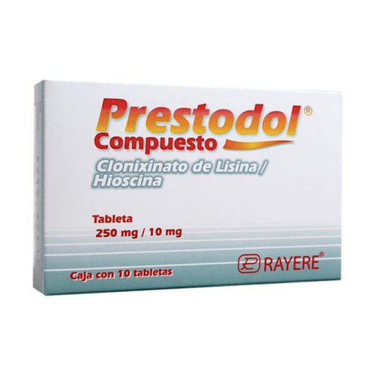 PRESTODOL COMPUESTO 10 TAB 250/10 MG