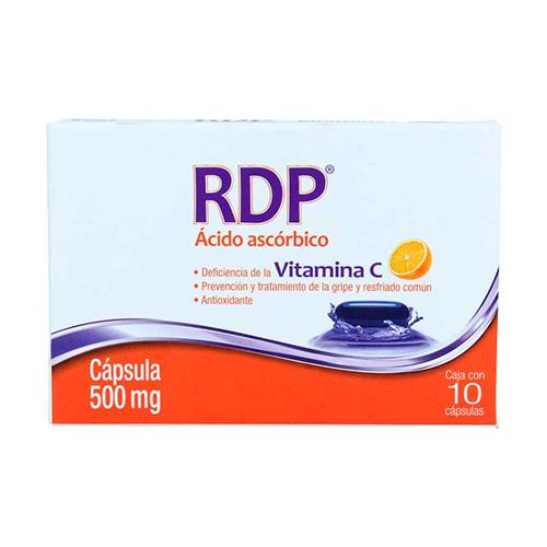 RDP ÁCIDO ASCÓRBICO 10 CAPS 500 MG