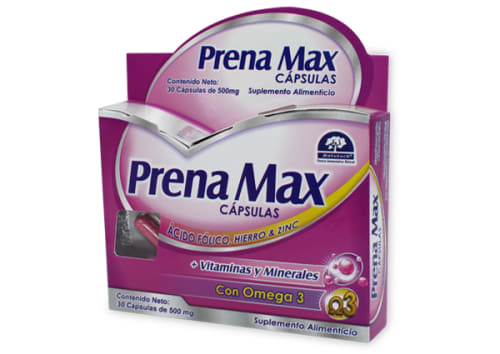 PRENAMAX 30 CAPS 400/93/84/500 MG