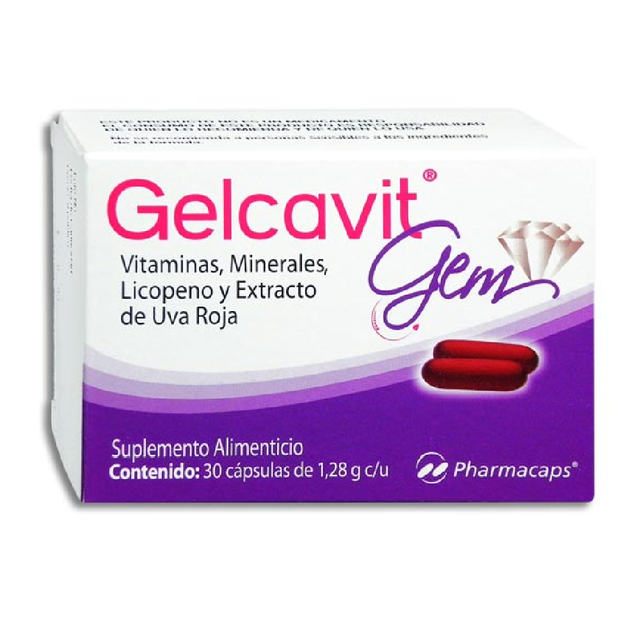 GELCAVIT GEM 30 CAPS 30/10.57/50 MG