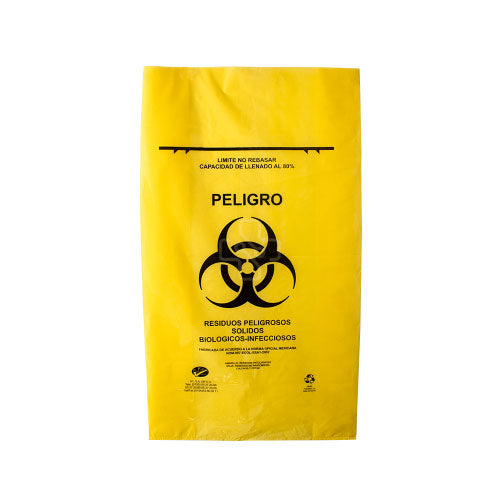 BOLSA AMARILLA PARA R/BIOLOGICOS 55CM X 60CM