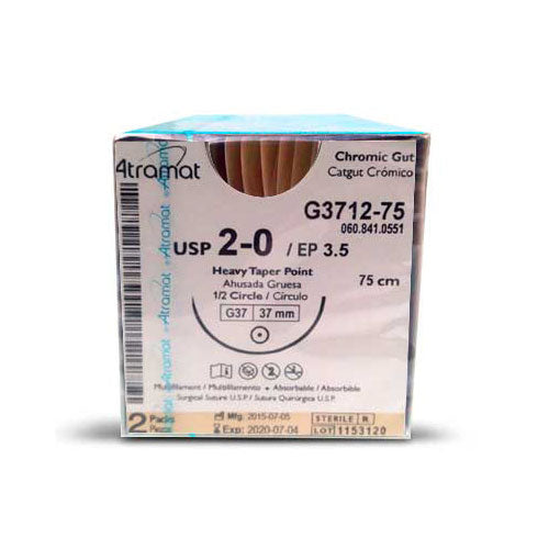 CATGUT CROMICO USP 2-0 / EP 3.5 G37