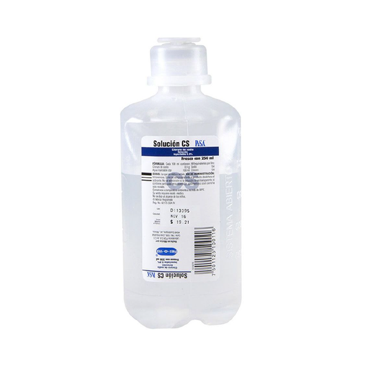Solución CS (Cloruro de sodio) Sol iny Fco c/250 ml
