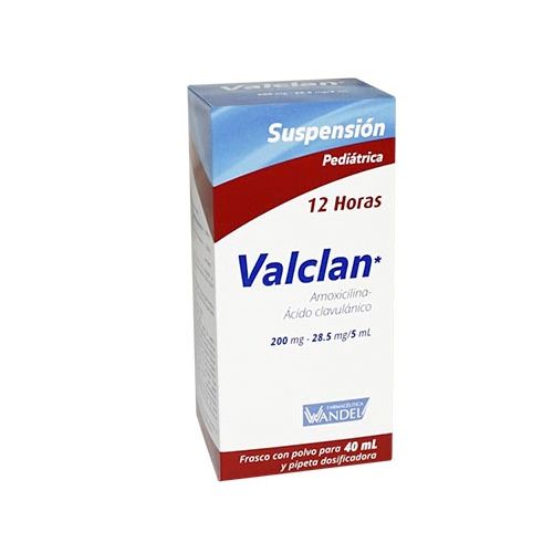 VALCLAN PED 1 SUSP 200/28.5 MG/40 ML
