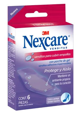 Venditas para cubrir ampollas 3M Nexcare 6 piezas