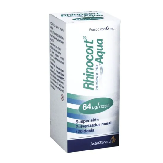 Rhinocort Aqua (Budesonida) Sus 64mcg/dos Fco 6ml
